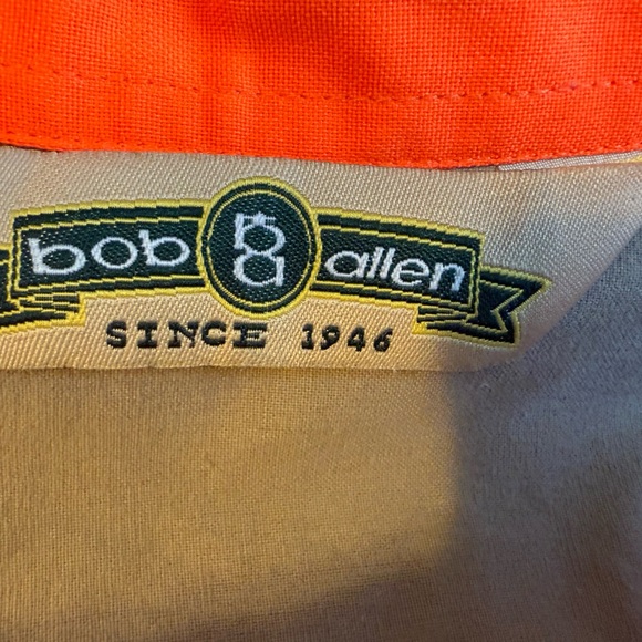 BOB ALLEN Men’s High Prairie Hunting Shirt in Tan & Orange NWOT- Size 3XL - Picture 6 of 7
